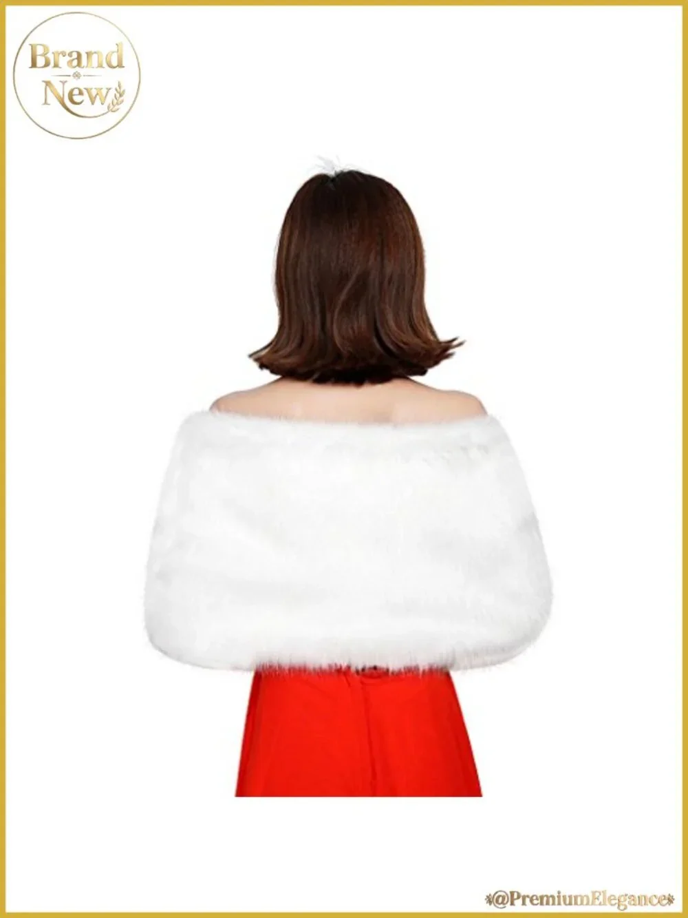 Faux Fur Capelet Wrap Shawl Wedding Bridal Shoulder Cape
